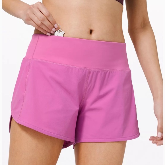 Lululemon Speed Up Short 4” Tall * Magenta Glow - Picture 3 of 4
